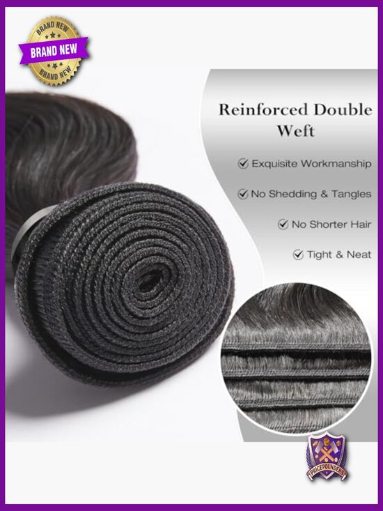 Body Wave Human Hair Bundles 22-26 Inch Unprocessed Raw Cambodian Soft Silky main image 5